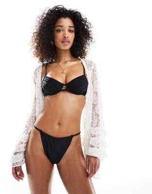 MISS SELFRIDGE MIX AND MATCH THIN STRAP SIDE BIKINI BOTTOMS 