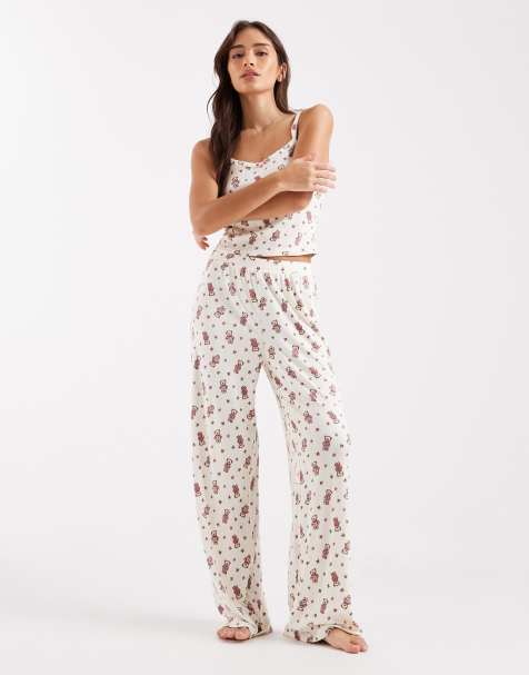 Miss Selfridge - Mix en match - Pyjamabroek met teddybeerprint - view 1