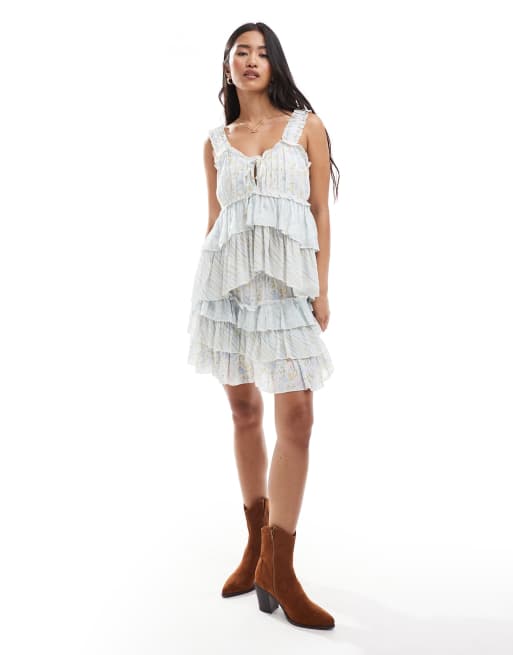Miss Selfridge - Mix & Match - Top à petites fleurs - Bleu, 2 de 4
