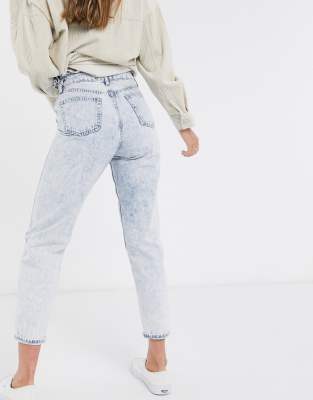 miss selfridge frill top mom jeans