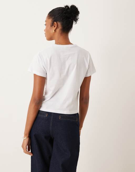 Miss Selfridge - Mon Cheri - Baby-T-shirt met print, 4 van 4