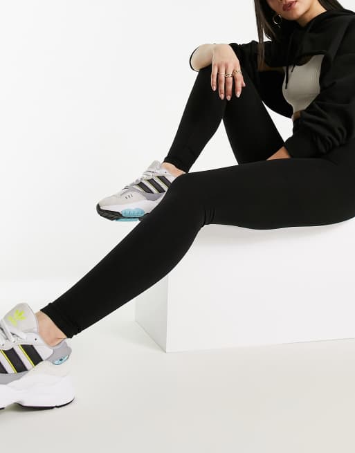 Miss Selfridge – Nahtlose Leggings in Schwarz mit hohem Bund