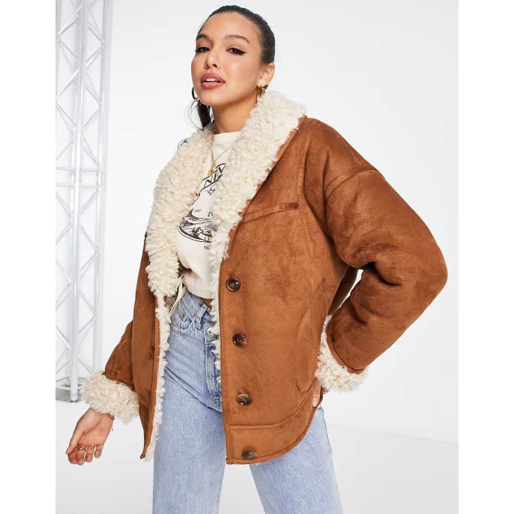 Next tan best sale aviator jacket