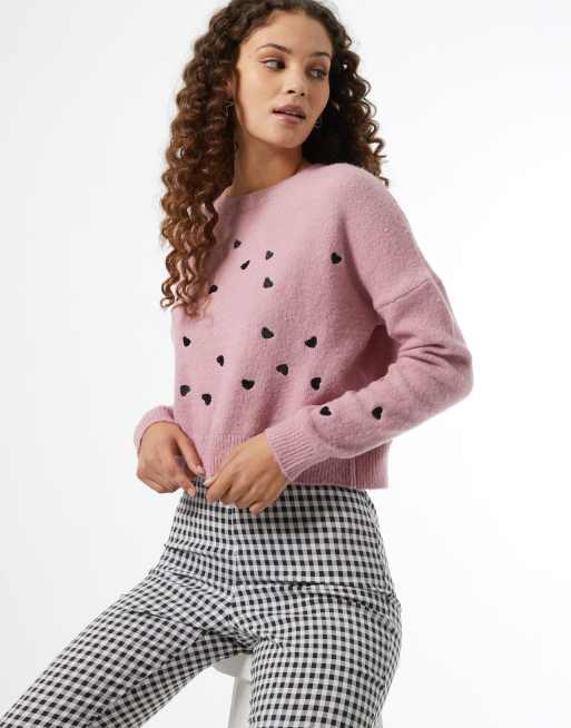 Miss Selfridge NORTH HEART SWEATER