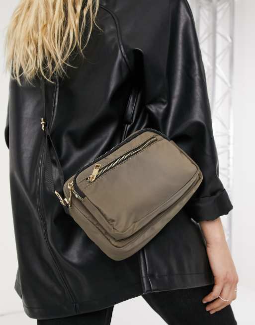 Nylon camera crossbody on sale bag