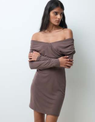 Miss Selfridge off shoulder wrap mini dress | ASOS