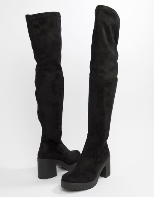 Miss selfridge over 2025 the knee boots