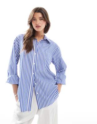 Miss Selfridge - Oversize-Hemd in Marineblau