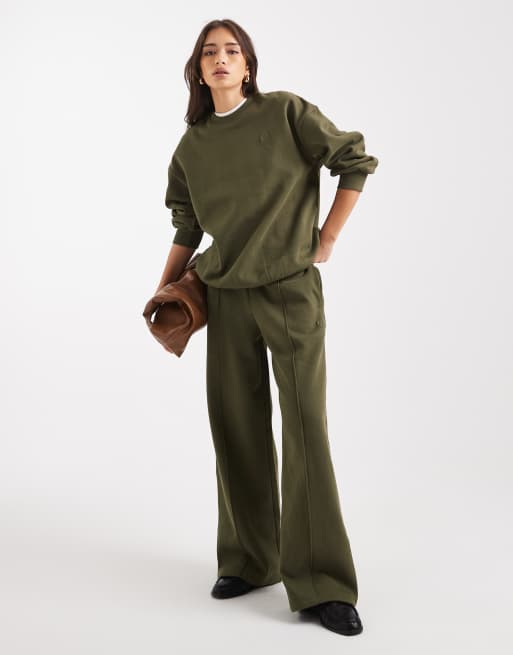 Miss Selfridge – Oversize-Sweatshirt in Olivgrün, 2 von 4