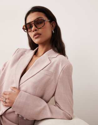 Miss Selfridge Oversized Blazer In Pink