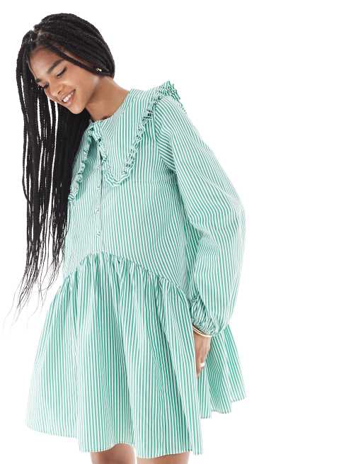 green smock dresses Floral Smocked Green Silk Short Sleeve Baby Dress – Carriage Boutique main image 0