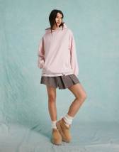 Nike mini metallic swoosh oversized pastel colour block hoodie ASOS