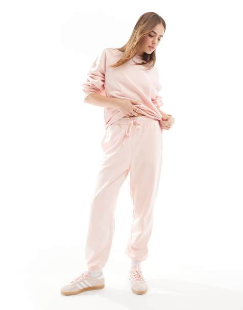 Miss Selfridge - Oversized joggingbroek in roze met acid wash, deel van co-ord set - view 1