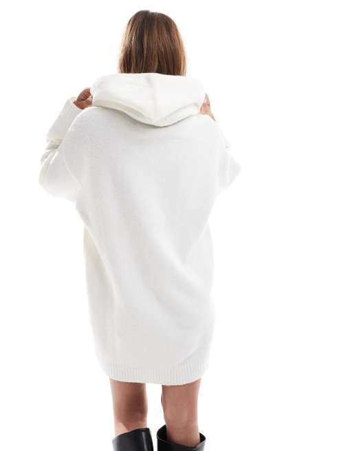 Oversized white hoodie dress sale