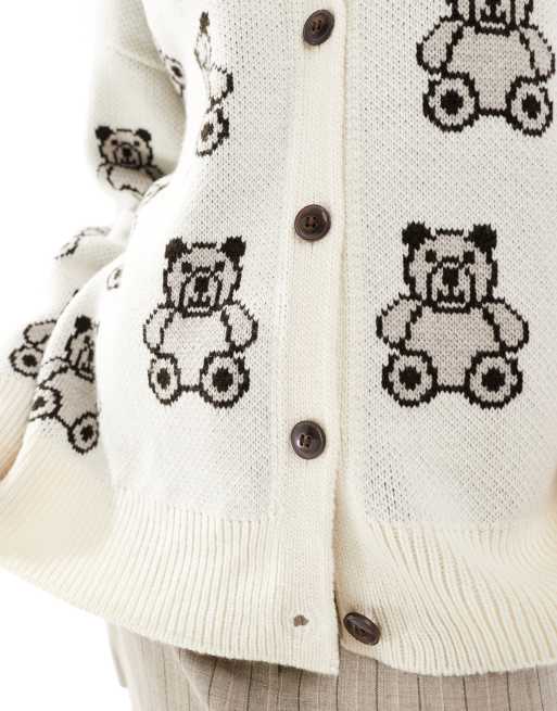 【送料&関税込】self-portrait Ivory Teddy Cardigan Teddy Ivory 【送料&関税込】self-portrait Cardigan