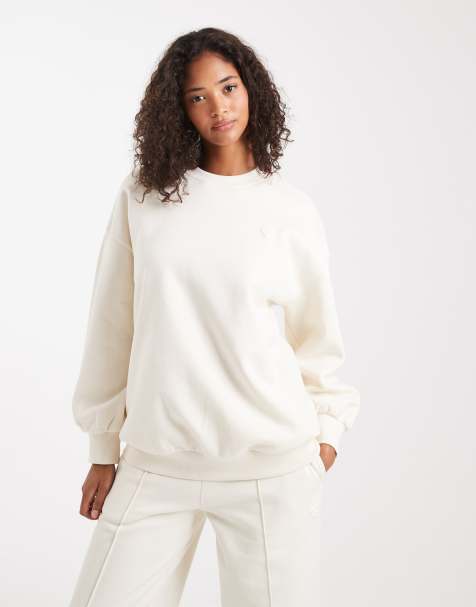 Miss Selfridge oversized sweatshirt in ecru - view 1