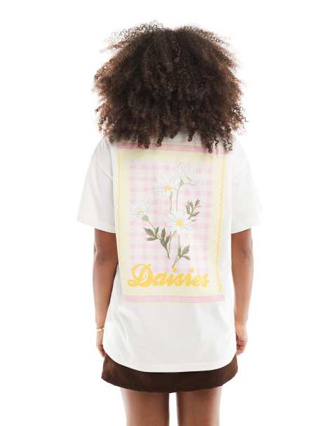 Miss Selfridge - Oversized T-shirt met madeliefjesprint - view 1