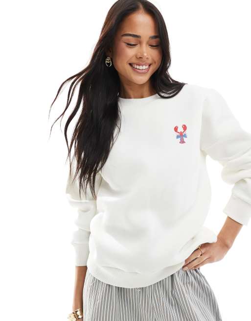 Miss Selfridge oversized your my lobster bow sweater, 4 of 4