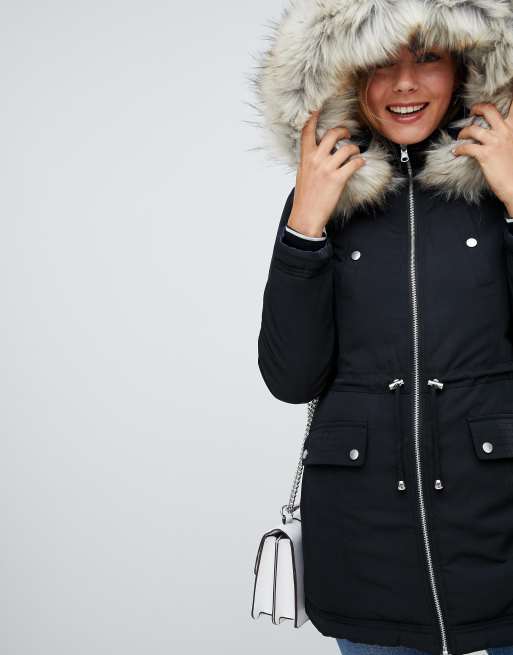 Miss selfridge navy clearance parka