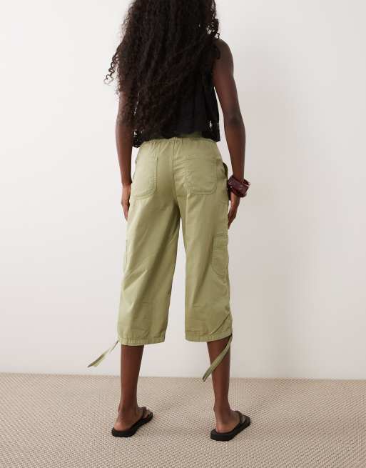 Miss Selfridge pantalon cargo 3/4 sauge, 5 de 5