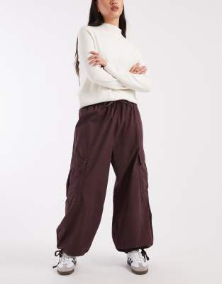 Pantalon cargo bouffant - Bordeaux-Multicolore 34