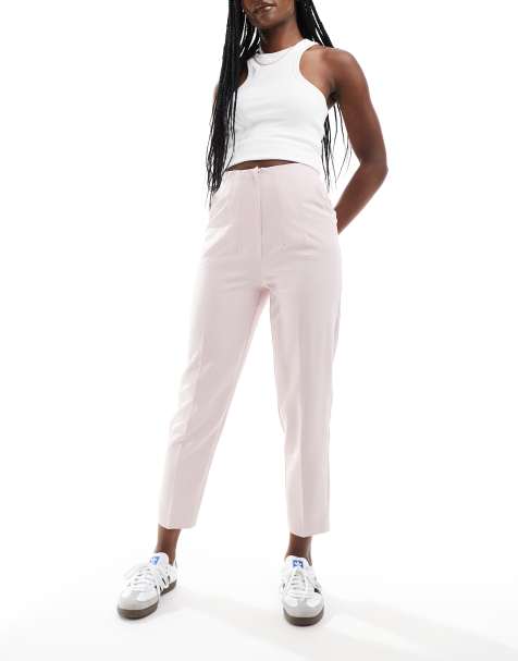 Miss Selfridge - Pantalon cigarette à taille haute - Rose cendré - view 1