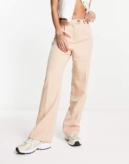 Pantalon beige best sale fluide femme