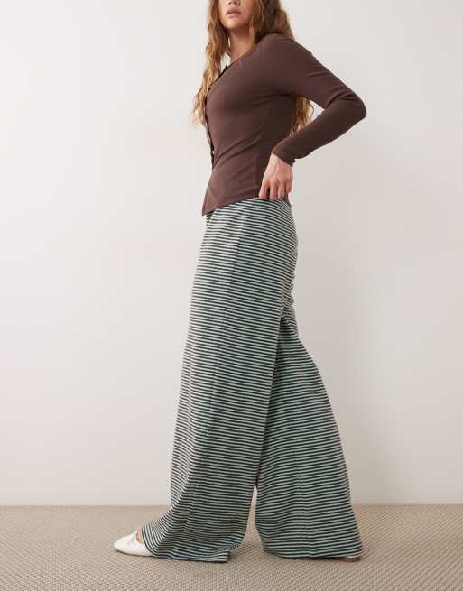 Miss Selfridge pantalón de pernera ancha a rayas, 2 de 5