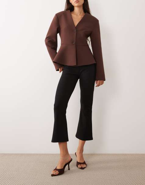 Miss Selfridge pantalon évasé noir - view 1