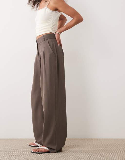 Miss Selfridge - Pantalon habillé ample d'ensemble - Champignon, 2 de 5