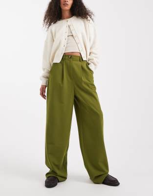 Pantalon habillé ample - Vert forêt 34