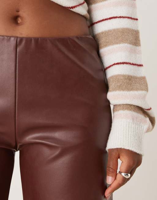 Pantalon Legging Simili Cuir Marron Legging Simili Cuir Camel
