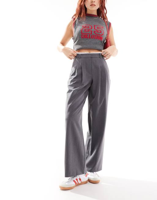 Pull Femme Miss Selfridge Gris Pailleté – Taille 10 – Coton Et Polyester