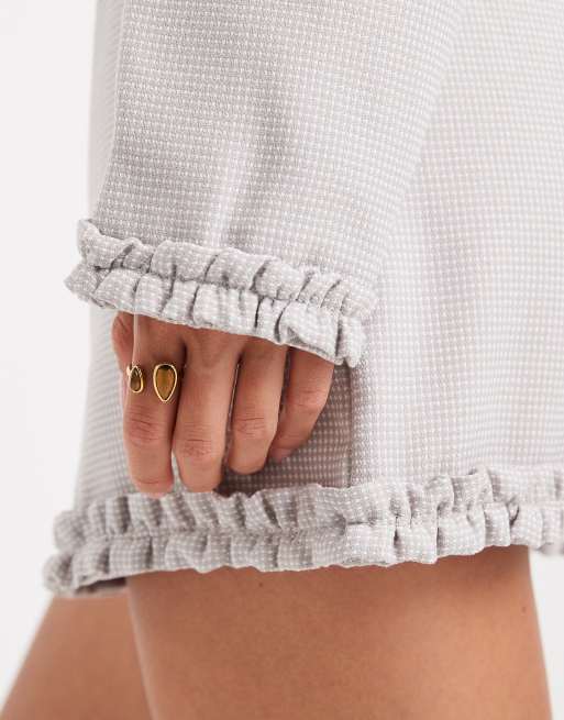 Miss Selfridge - Pantaloncini sartoriali grigi in coordinato, 3 di 5