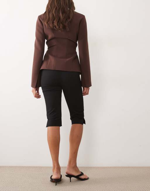 Miss Selfridge pantalones capri de sastre en negro, 3 de 5