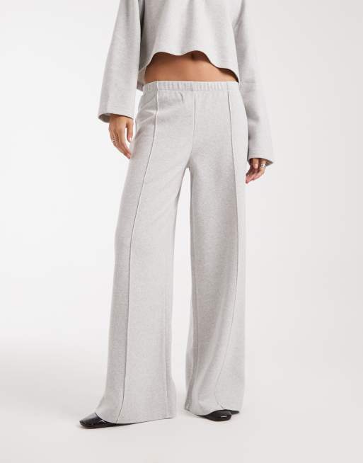 Miss Selfridge - Pantaloni a fondo ampio grigio chiaro in coordinato, 5 di 5