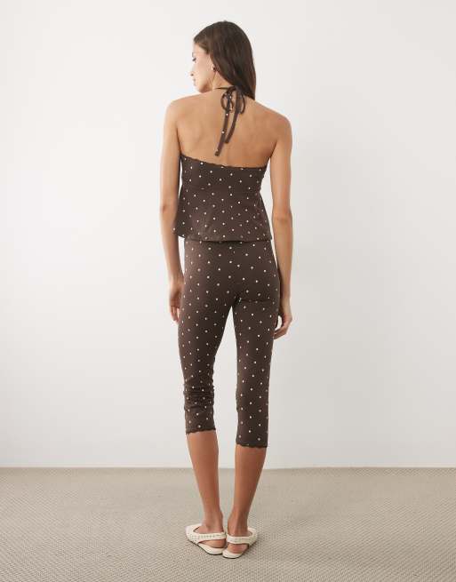 Miss Selfridge - Pantaloni capri a pois, 2 di 5