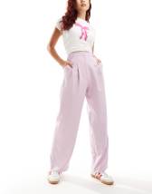 Miss Selfridge Petite - Pantaloni ampi lilla extra larghi | ASOS