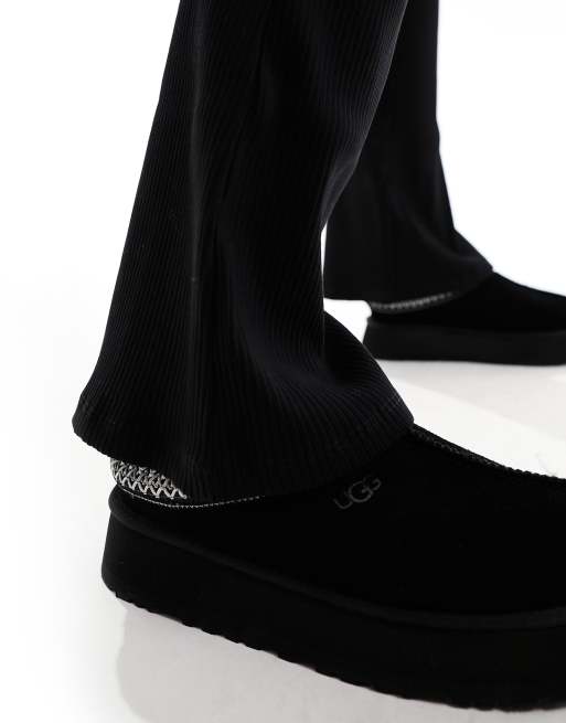 Miss Selfridge - Pantaloni neri a coste a zampa in coordinato, 4 di 5