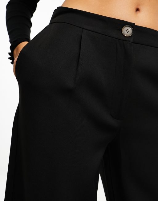 Miss Selfridge - Pantaloni neri sartoriali con fondo ampio, 3 di 4