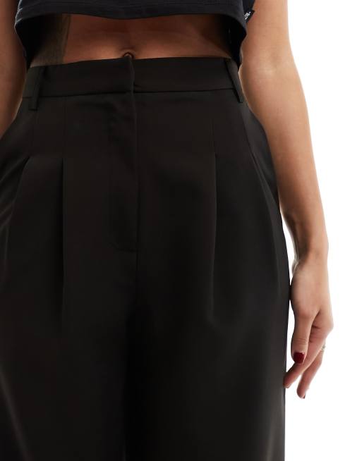 Miss Selfridge - Pantaloni neri sartoriali con fondo ampio, 5 di 5