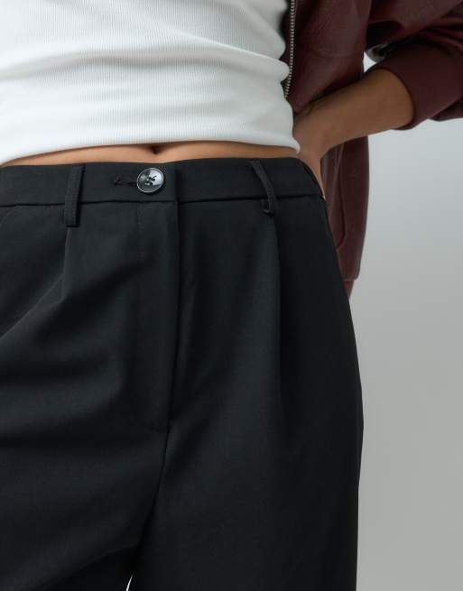 Miss Selfridge - Pantaloni neri sartoriali con fondo ampio, 2 di 5
