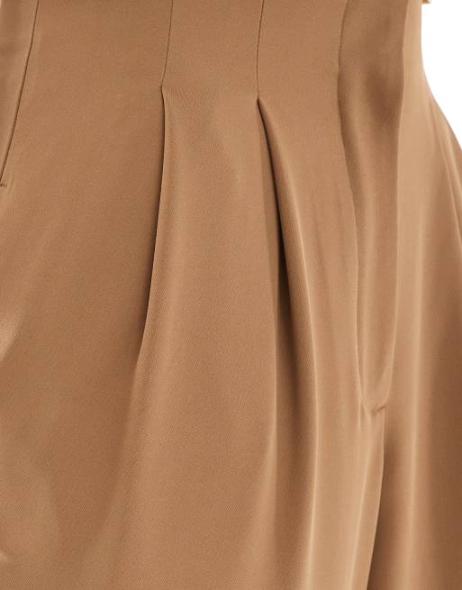Miss Selfridge - Pantaloni sartoriali a cilindro color tabacco, 5 di 5