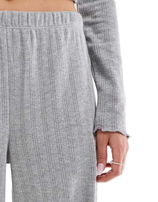 Miss Selfridge - Pantaloni traforati a fondo ampio in coordinato, 2 di 5