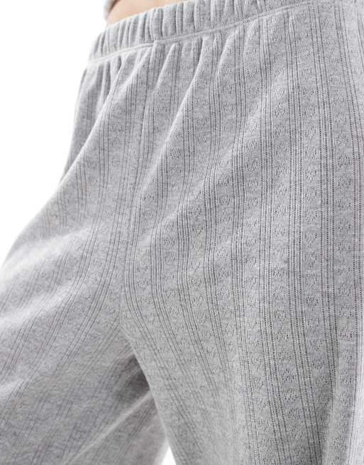 Miss Selfridge - Pantaloni traforati a fondo ampio in coordinato, 3 di 5