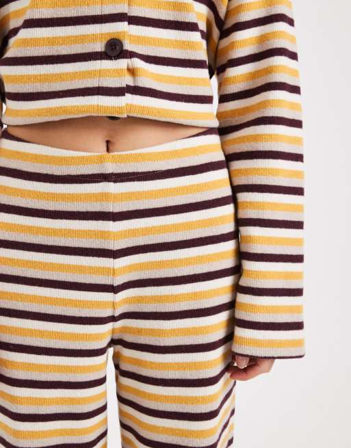 Miss Selfridge pants in burgundy stripes - part of a set, 3 of 5