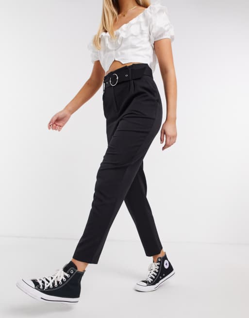 miss selfridge black trousers