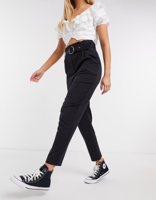 Tailored hot sale paperbag trousers