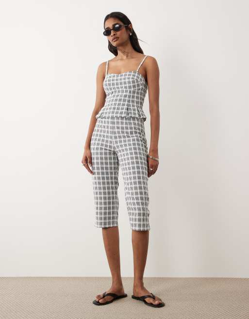 Miss Selfridge - Conjunto de sastre a cuadros vichy bordados, 2 de 3