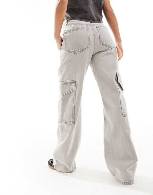 SHEIN PETITE High Waist Flap Pocket Cargo Jeans  Women denim jeans, Cargo  jeans, Denim cargo pants
